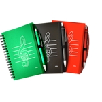 Notepad GREEN G-Clef w/Pen