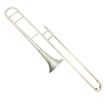 Conn 4H Silver Plated Trombone, Vintage