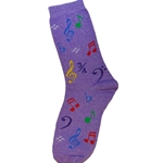 Socks, Metallic Thread, Multi-Colored Notes