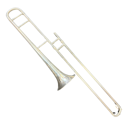 Conn 4H Silver Plated Trombone, Vintage